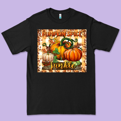 Pumpkin Spice Junkie Tumbler Premium Tee Designed By Bundleandbundleshop
