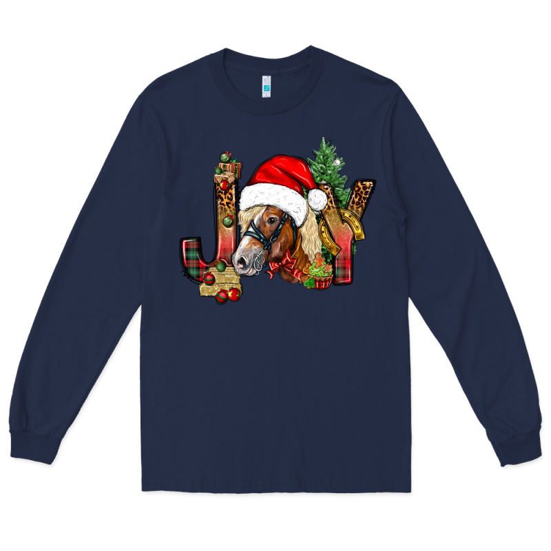 Joy Christmas With Horse Bbs Long Sleeve Tee by BundleAndBundleShop | Teevron