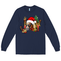 Navy joy christmas with horse bbs Long Sleeve Tee - BundleAndBundleShop