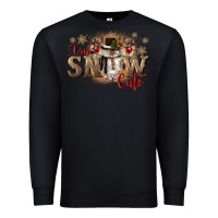 Black im snow cute Premium Sweatshirt - CowGirlArtShop