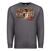 Charcoal Heather im snow cute Premium Sweatshirt - CowGirlArtShop