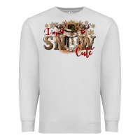 Dove Grey im snow cute Premium Sweatshirt - CowGirlArtShop