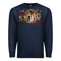 Navy im snow cute Premium Sweatshirt - CowGirlArtShop