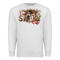Oatmeal Heather im snow cute Premium Sweatshirt - CowGirlArtShop