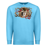 Ocean Blue im snow cute Premium Sweatshirt - CowGirlArtShop