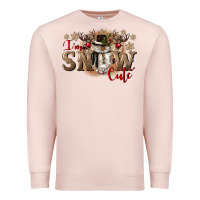 Pale Pink im snow cute Premium Sweatshirt - CowGirlArtShop