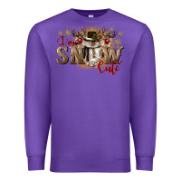 Purple im snow cute Premium Sweatshirt - CowGirlArtShop