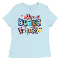 Baby Blue staff squad Ladies Tee - AdoDesignShop