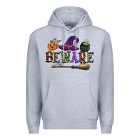 Heather Grey beware Premium Hoodie - CowGirlArtShop