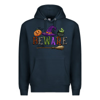 Navy beware Premium Hoodie - CowGirlArtShop