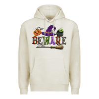 Oatmeal Heather beware Premium Hoodie - CowGirlArtShop