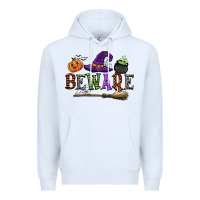 White beware Premium Hoodie - CowGirlArtShop