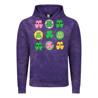 Cloud Purple st.patrick's day clovers Vintage Hoodie - MaliasSmallBusiness