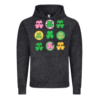 Vintage Black st.patrick's day clovers Vintage Hoodie - MaliasSmallBusiness