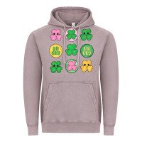 Vintage Zinc st.patrick's day clovers Vintage Hoodie - MaliasSmallBusiness