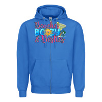 True Royal Beaches boozy besties Summer Zipper Hoodie - NancyCooperArtShop