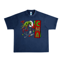Navy grinch hand cma nurse Urban Heavy Tee - NancyCooperArtShop