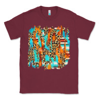 Burgundy serape with leopard pattern Classic Tee - NancyCooperArtShop