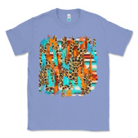 Colony Blue serape with leopard pattern Classic Tee - NancyCooperArtShop