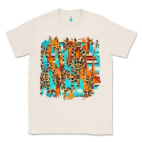 Natural serape with leopard pattern Classic Tee - NancyCooperArtShop
