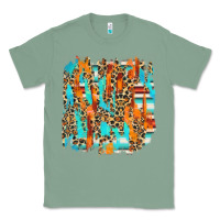 Sage serape with leopard pattern Classic Tee - NancyCooperArtShop