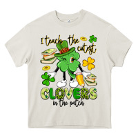 Cream i teach the cutest clovers in the patch Heavy Core Tee - Artiststas