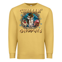 Antique Gold chillin with my gnomies Premium Sweatshirt - CowGirlArtShop
