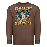 Chestnut chillin with my gnomies Premium Sweatshirt - CowGirlArtShop