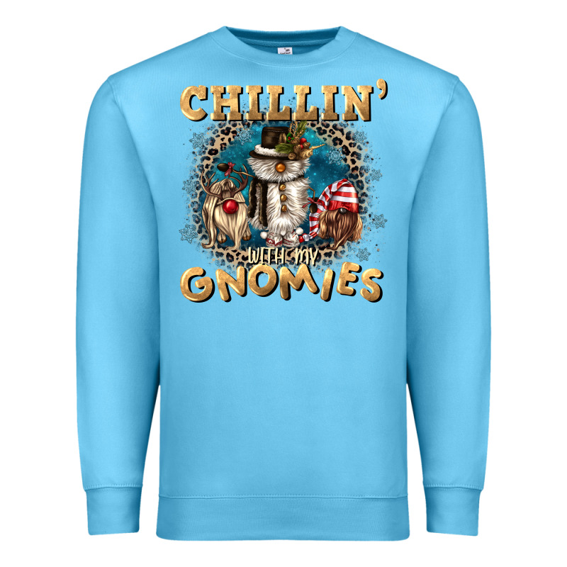 Chillin With My Gnomies Premium Sweatshirt by CowGirlArtShop | Teevron