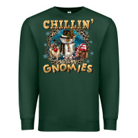 Sports Green chillin with my gnomies Premium Sweatshirt - CowGirlArtShop