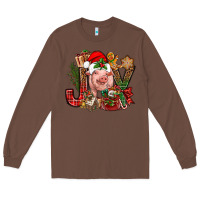 Chestnut joy christmas with pig bbs Long Sleeve Tee - BundleAndBundleShop