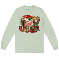 Matcha joy christmas with pig bbs Long Sleeve Tee - BundleAndBundleShop