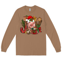 Toasted Coconut joy christmas with pig bbs Long Sleeve Tee - BundleAndBundleShop