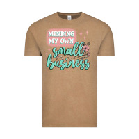 Vintage Coffee minding my own small business Vintage Tee - MaliasSmallBusiness