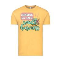 Vintage Mustard minding my own small business Vintage Tee - MaliasSmallBusiness