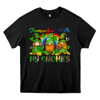 Black shamrockin with my gnomies Heavy Core Tee - Artiststas