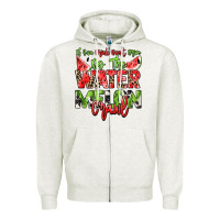 Oatmeal Heather If you drink don't drive do the watermelon crawl Zipper Hoodie - NancyCooperArtShop