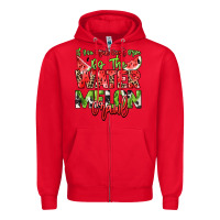 Red If you drink don't drive do the watermelon crawl Zipper Hoodie - NancyCooperArtShop