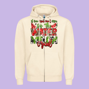 If You Drink Don't Drive Do The Watermelon Crawl Zipper Hoodie Designed By Nancycooperartshop