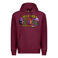 Burgundy double double toil and trouble fire and burn cauld Premium Hoodie - CowGirlArtShop