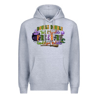 Heather Grey double double toil and trouble fire and burn cauld Premium Hoodie - CowGirlArtShop
