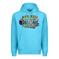 Ocean Blue double double toil and trouble fire and burn cauld Premium Hoodie - CowGirlArtShop