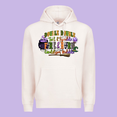 Double Double Toil And Trouble Fire And Burn Cauld Premium Hoodie Designed By Cowgirlartshop
