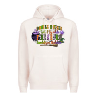 Pale Pink double double toil and trouble fire and burn cauld Premium Hoodie - CowGirlArtShop