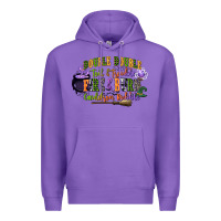 Purple double double toil and trouble fire and burn cauld Premium Hoodie - CowGirlArtShop