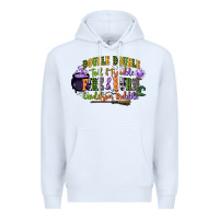 White double double toil and trouble fire and burn cauld Premium Hoodie - CowGirlArtShop