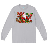 Moon Dust joy christmas with santa bbs Long Sleeve Tee - BundleAndBundleShop