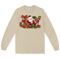 Mushroom joy christmas with santa bbs Long Sleeve Tee - BundleAndBundleShop