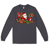 Smoke joy christmas with santa bbs Long Sleeve Tee - BundleAndBundleShop