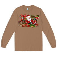 Toasted Coconut joy christmas with santa bbs Long Sleeve Tee - BundleAndBundleShop